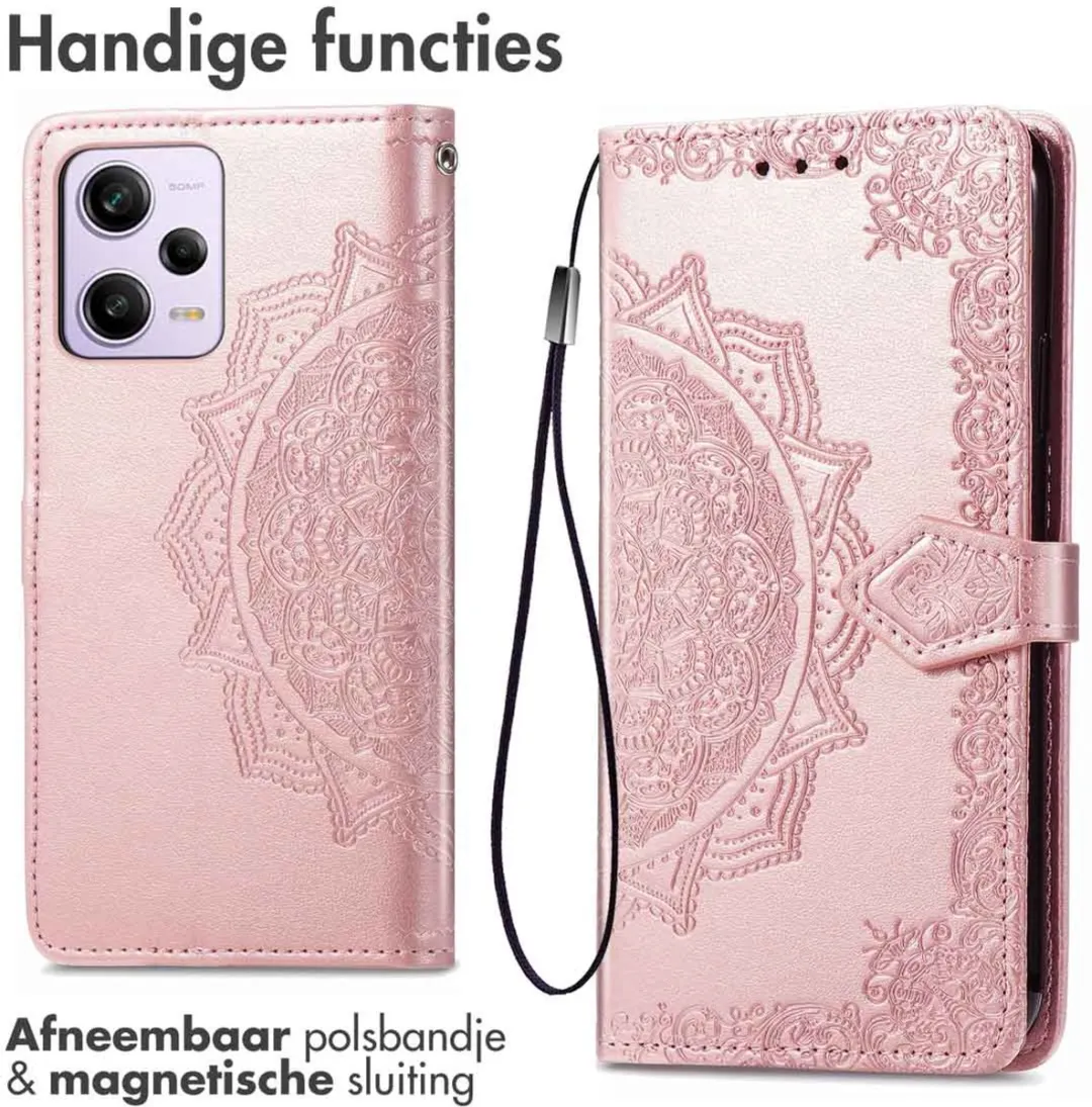 imoshion Hoesje Xiaomi Redmi Note 12 Pro - Roségoud - 3 Pasjes