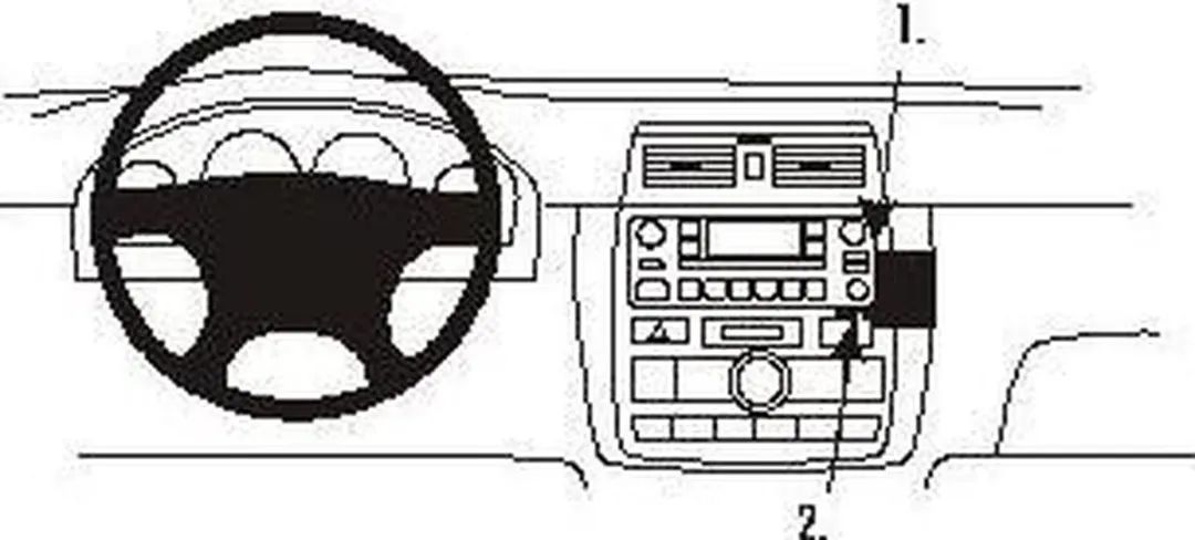 Brodit ProClip 852955 Houder Toyota Avensis Verso 2001-2005 - Grijs