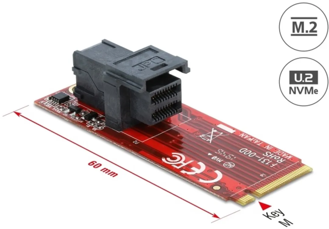 Delock 62721 M.2 Interfacekaart Intern