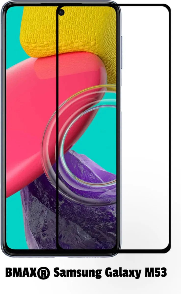 BMAX Samsung Galaxy M53 Screenprotector 2 Stuks - Zwart