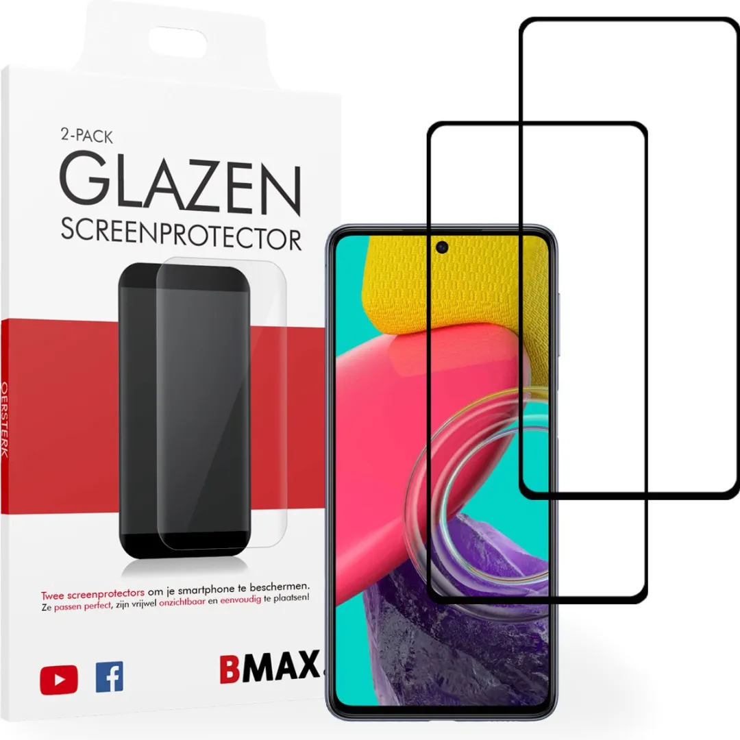 BMAX Samsung Galaxy M53 Screenprotector 2 Stuks