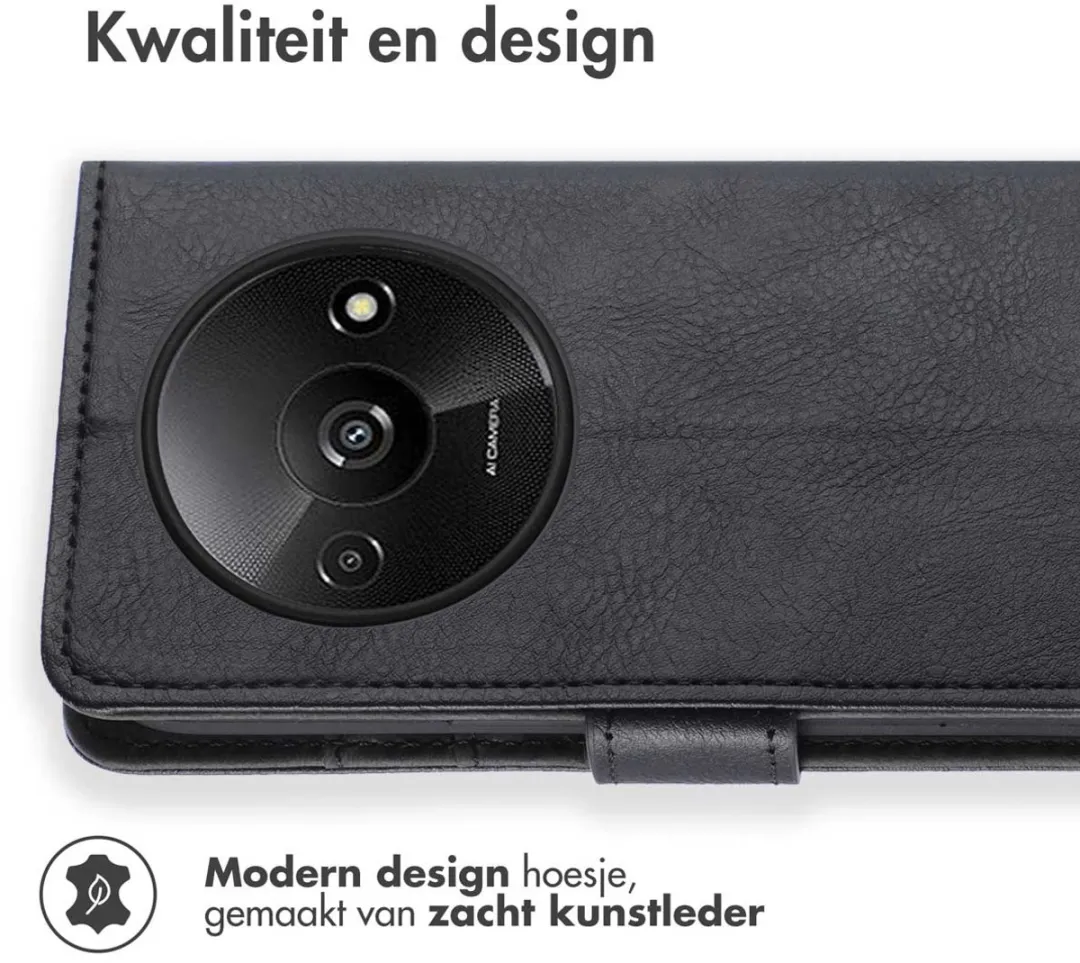 Imoshion Hoesje Xiaomi Redmi A3 - 3 Stuks - Zwart