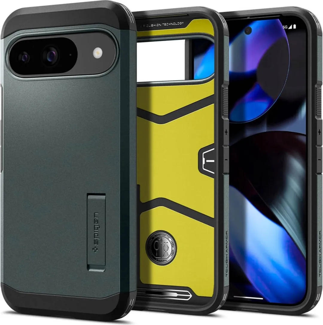 Spigen Tough Armor Hoesje ACS07694 Google Pixel 9/9 Pro - Groen