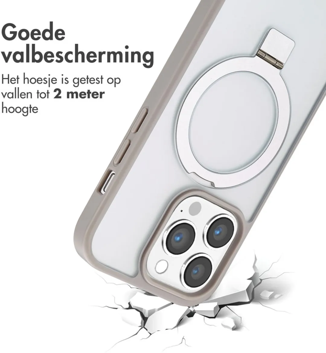 Accezz Hoesje iPhone 14 Pro MagSafe - Grijs
