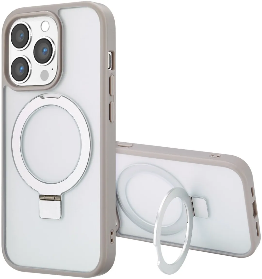 Accezz Hoesje iPhone 14 Pro MagSafe - Grijs