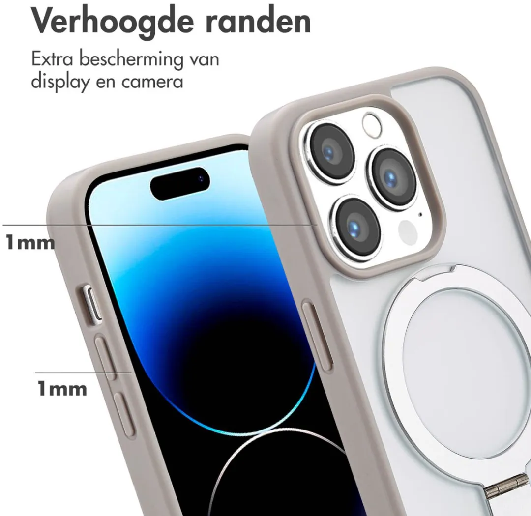 Accezz Hoesje iPhone 14 Pro MagSafe - Grijs