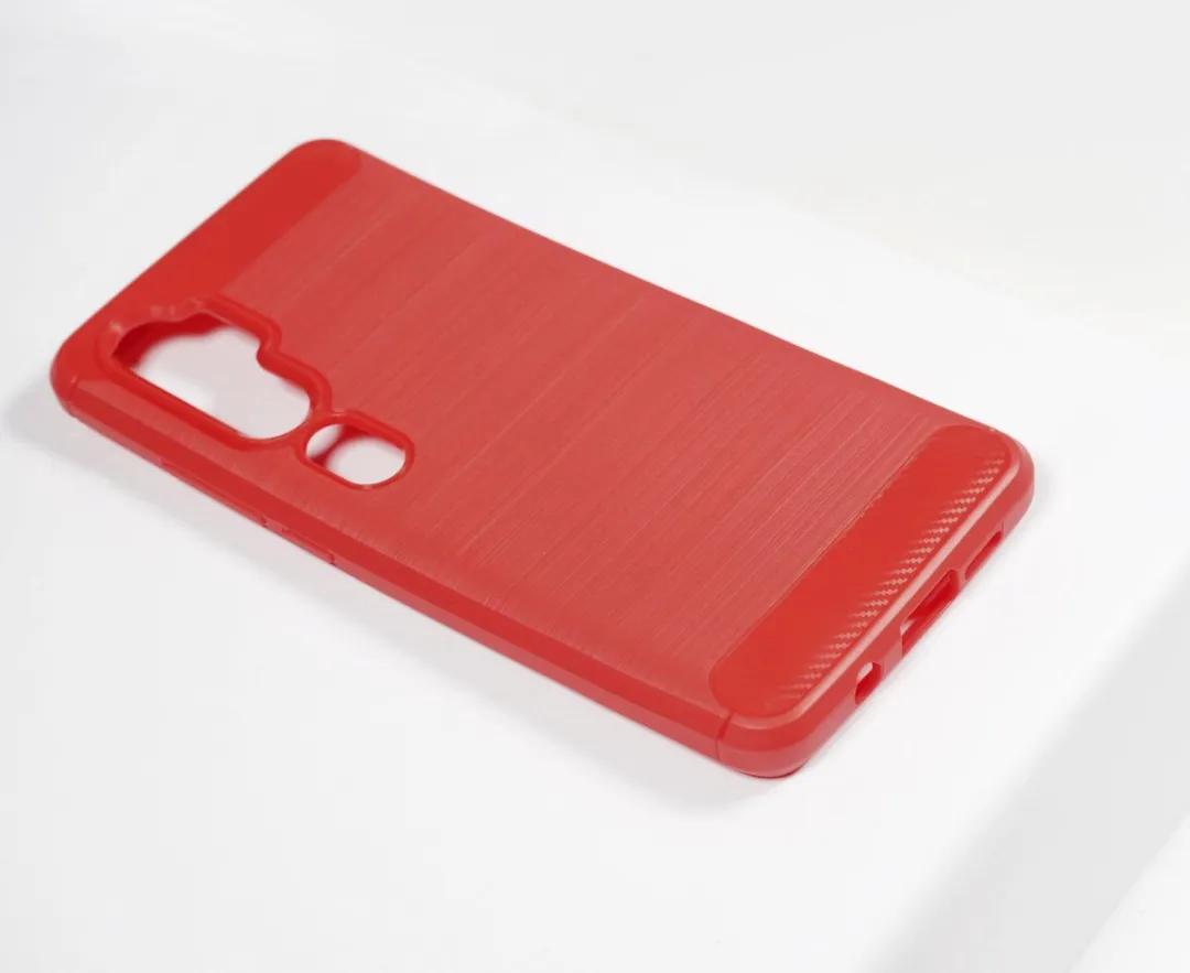 BMAX Carbon Soft Case Xiaomi Mi Note 10 - Rood