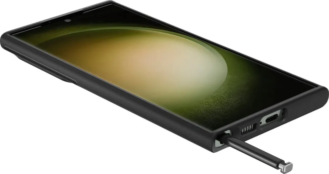 Spigen Optik Armor Hoesje Samsung Galaxy S23 Ultra - Zwart