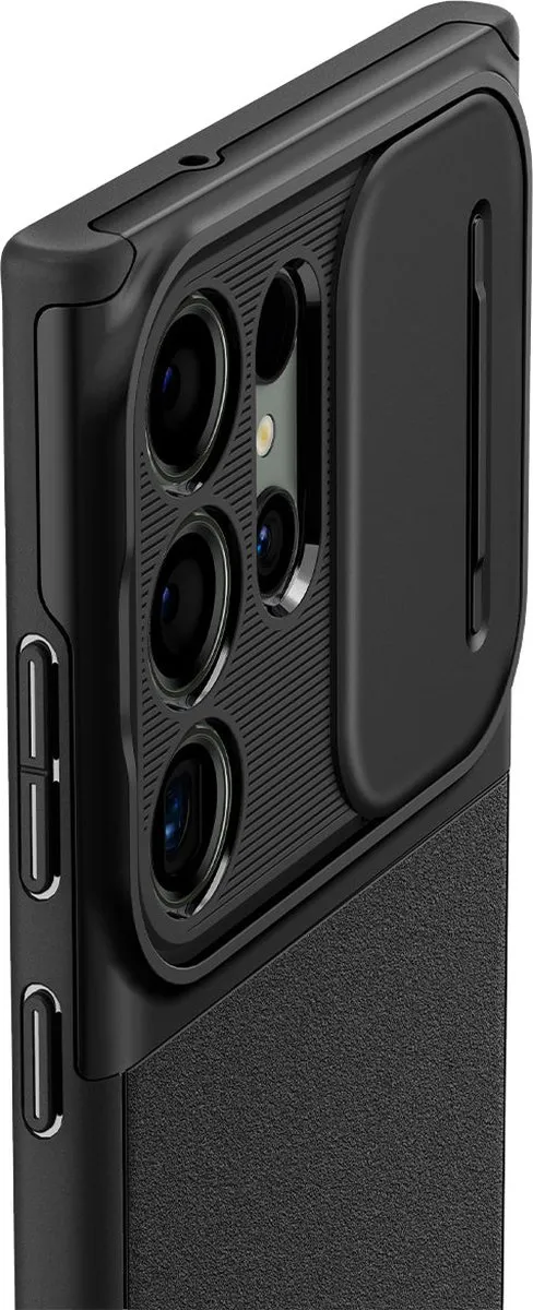 Spigen Optik Armor Hoesje Samsung Galaxy S23 Ultra - Zwart