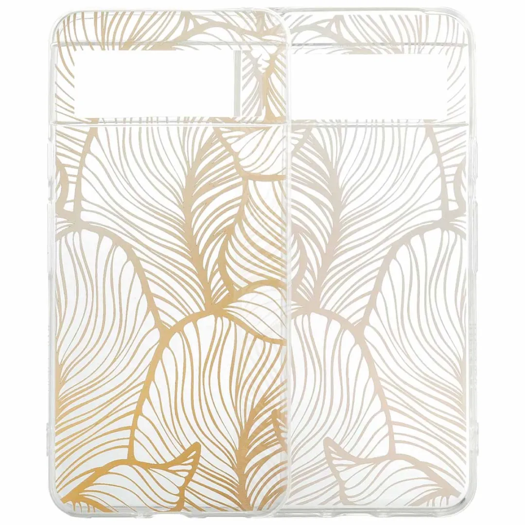 Imoshion Hoesje Google Pixel 8 Golden Leaves Transparant