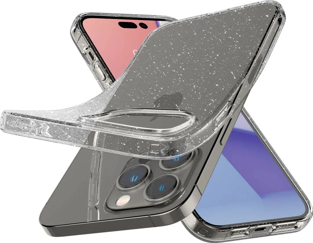 Spigen ACS04953 Liquid Crystal Backcover iPhone 14 Pro - Transparant