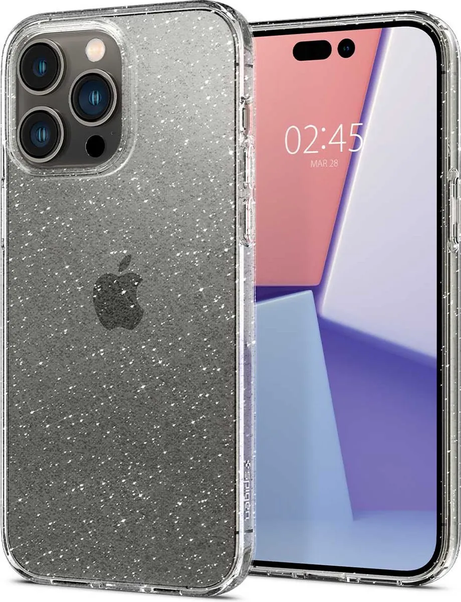 Spigen ACS04953 Liquid Crystal Backcover iPhone 14 Pro - Transparant