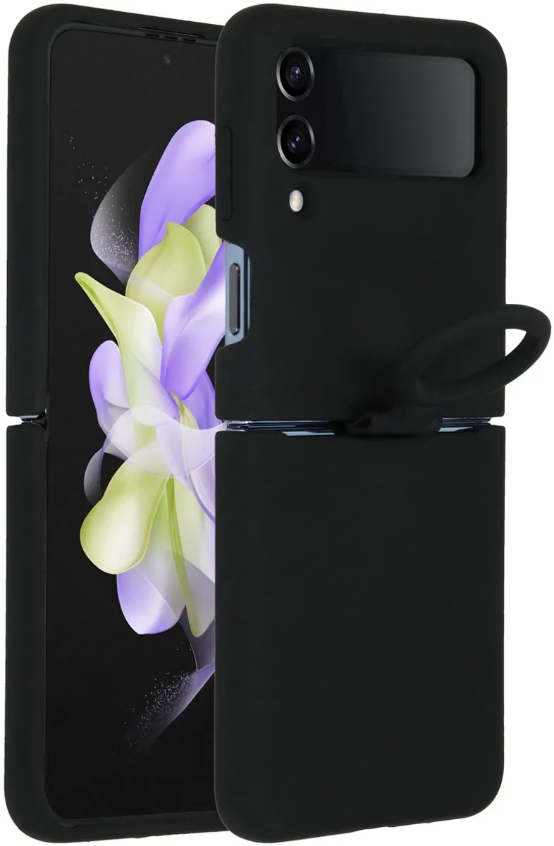 Accezz Hoesje Samsung Galaxy Z Flip 4 - Zwart