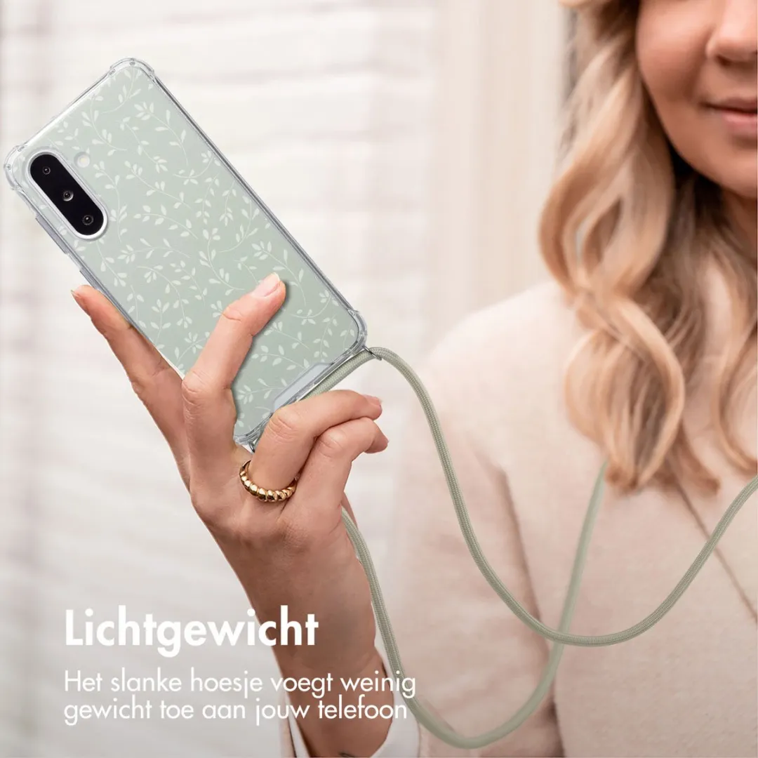 Imoshion Hoesje Samsung Galaxy A26 - Smoke Green Flowers