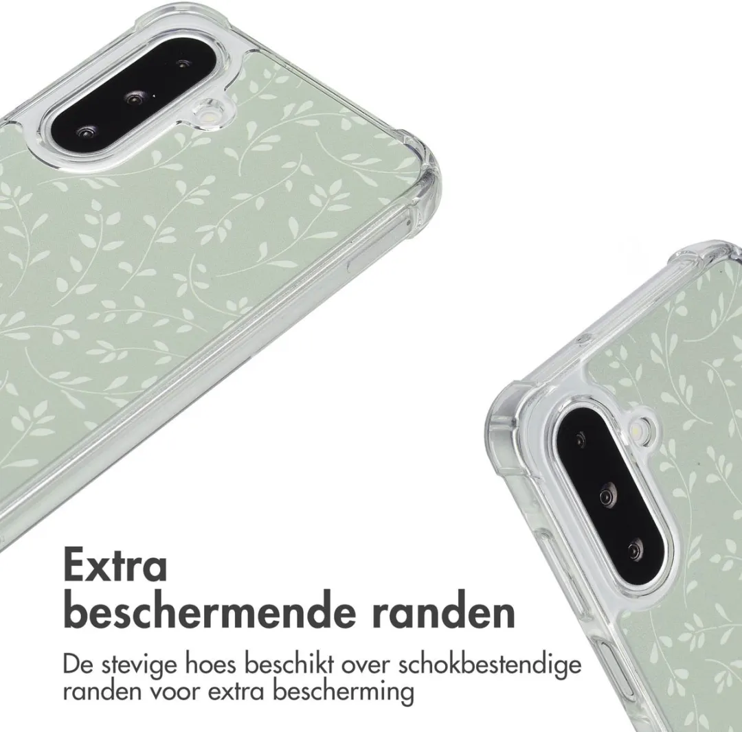 Imoshion Hoesje Samsung Galaxy A26 - Smoke Green Flowers
