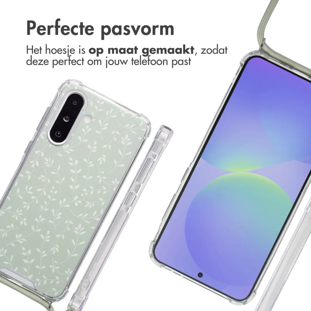 Imoshion Hoesje Samsung Galaxy A26 - Smoke Green Flowers