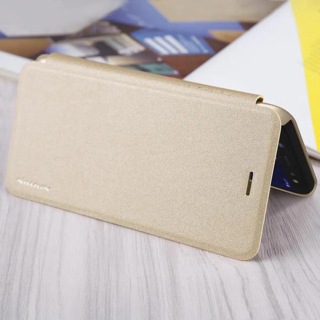 Nillkin New Sparkle Book Case Samsung Galaxy A6 (2018) - Goud - afbeelding 6 van 6