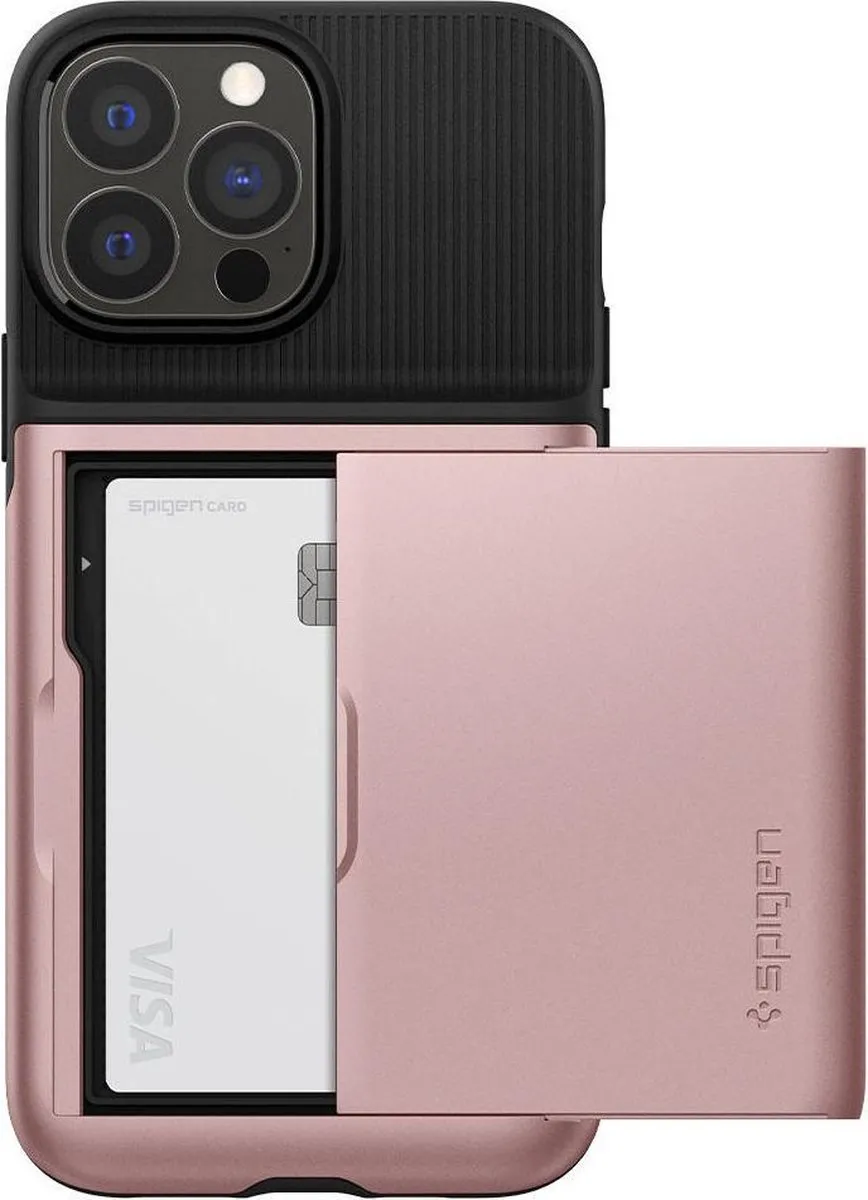 Spigen Slim Armor CS ACS03219 iPhone 13 Pro Max Hoesje - Roze Goud - afbeelding 6 van 6