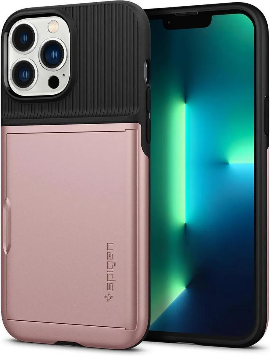 Spigen Slim Armor CS ACS03219 iPhone 13 Pro Max Hoesje - Roze Goud