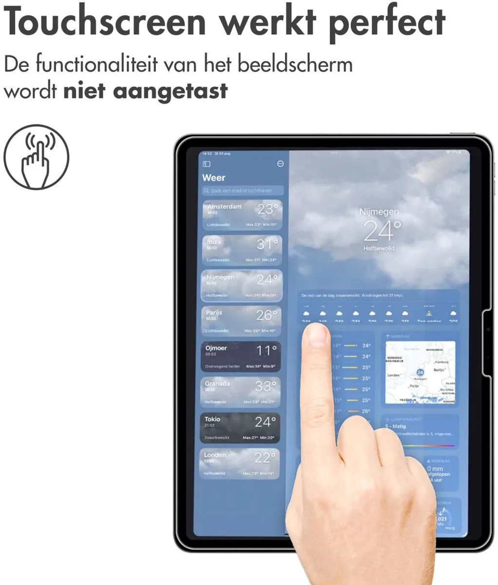 imoshion SH00074111 Tablet Screenprotector - iPad Pro/Air 13" - Gehard Glas