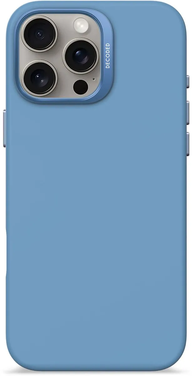 Decoded Siliconen Hoesje iPhone 16 Pro Max - Air Blauw - MagSafe