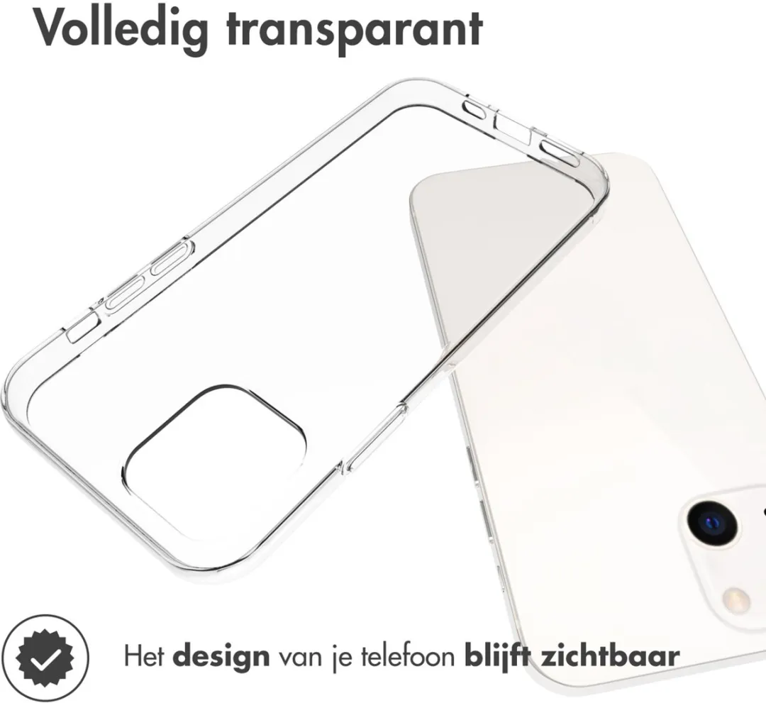 Accezz Hoesje iPhone 13 Transparant - SH00044642