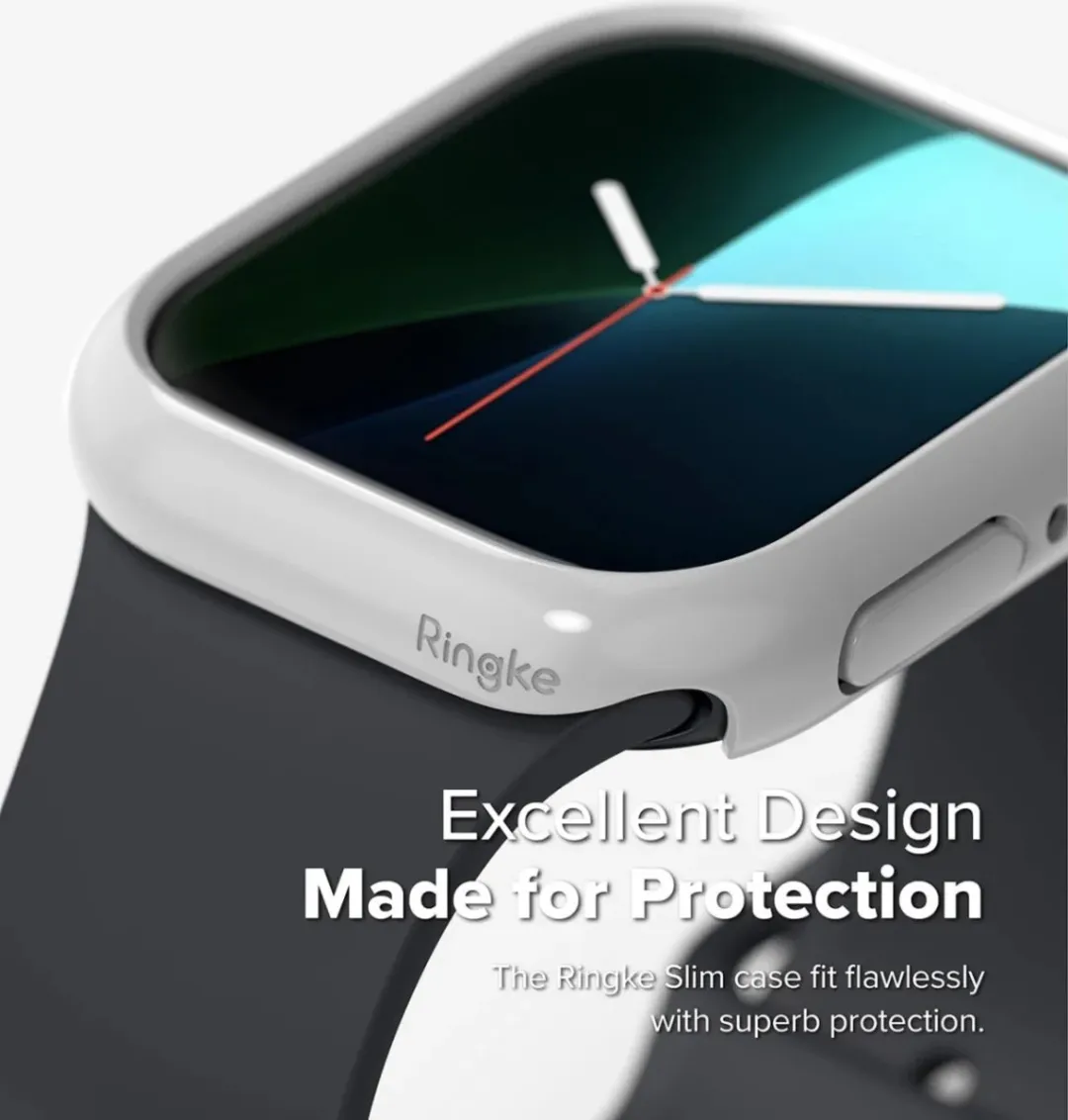 Ringke Slim Hoesje Apple Watch 10/11 46mm - 2 Stuks - Grijs/Transparant