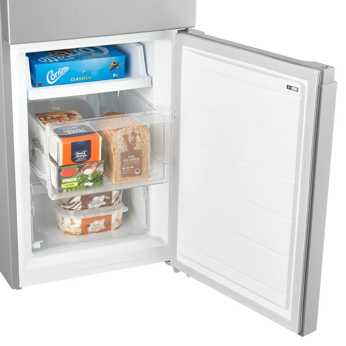 Inventum KV1500S Koel-vriescombinatie 174L - Zilver - afbeelding 6 van 6