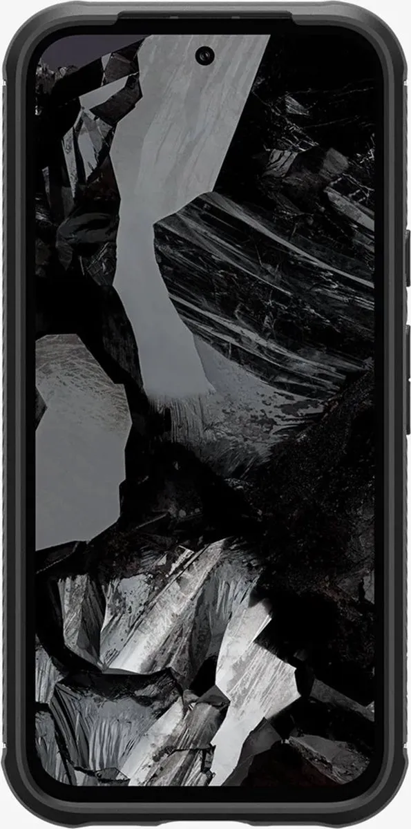 Spigen Rugged Armor ACS07259 Hoesje - Google Pixel 8a - Carbon Zwart