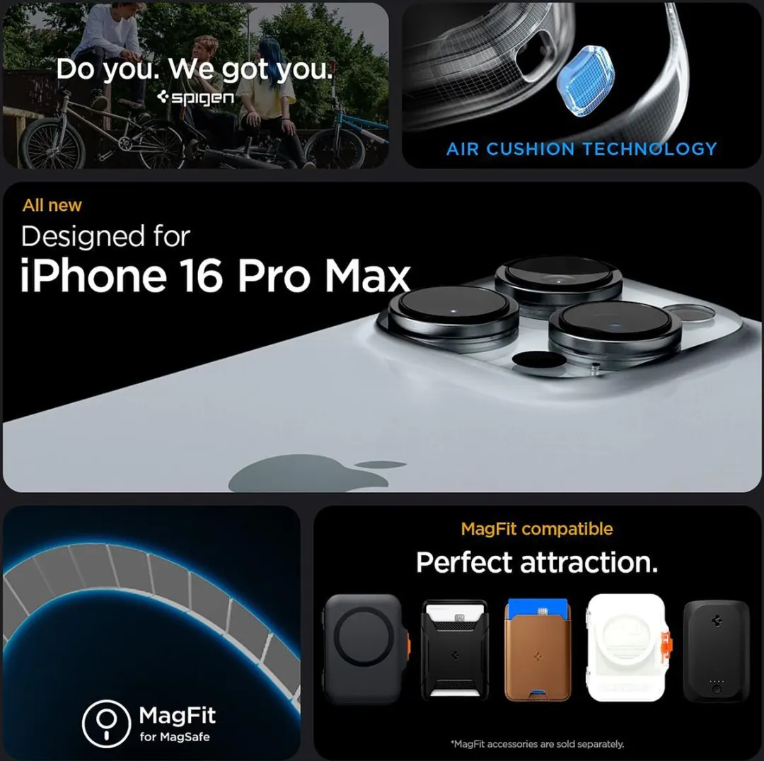 Spigen Rugged Armor MagFit ACS07986 Hoesje - iPhone 16 Pro Max - Zwart - afbeelding 3 van 6