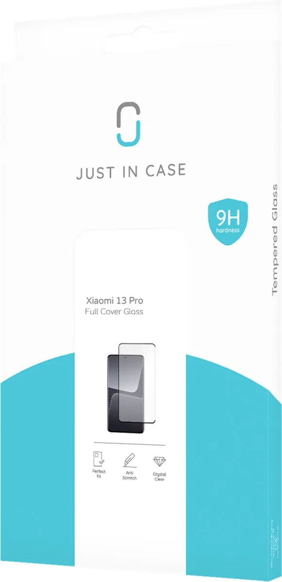 Just in Case Cazy Screenprotector Xiaomi 13 Pro - Full Cover Gehard Glas - afbeelding 3 van 5