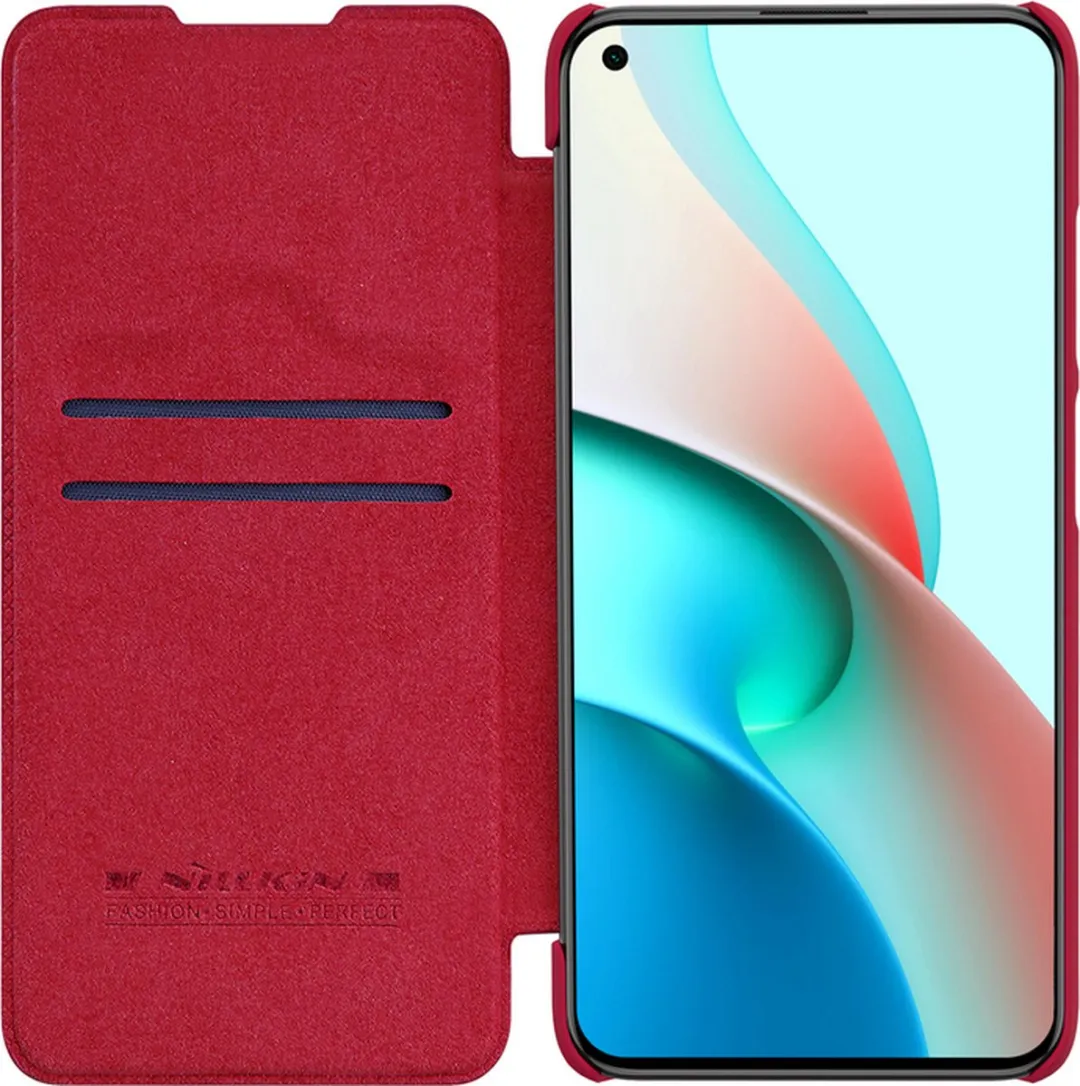 Nillkin Qin Book Case Xiaomi Redmi Note 9T - Rood - FOLIO-QIN-RD-NT9T