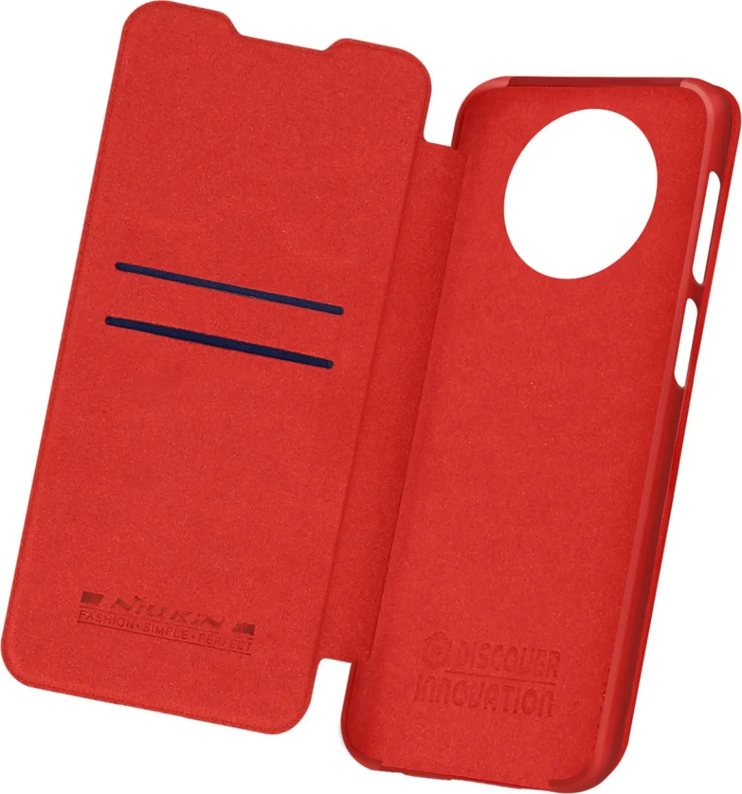 Nillkin Qin Book Case Xiaomi Redmi Note 9T - Rood - FOLIO-QIN-RD-NT9T
