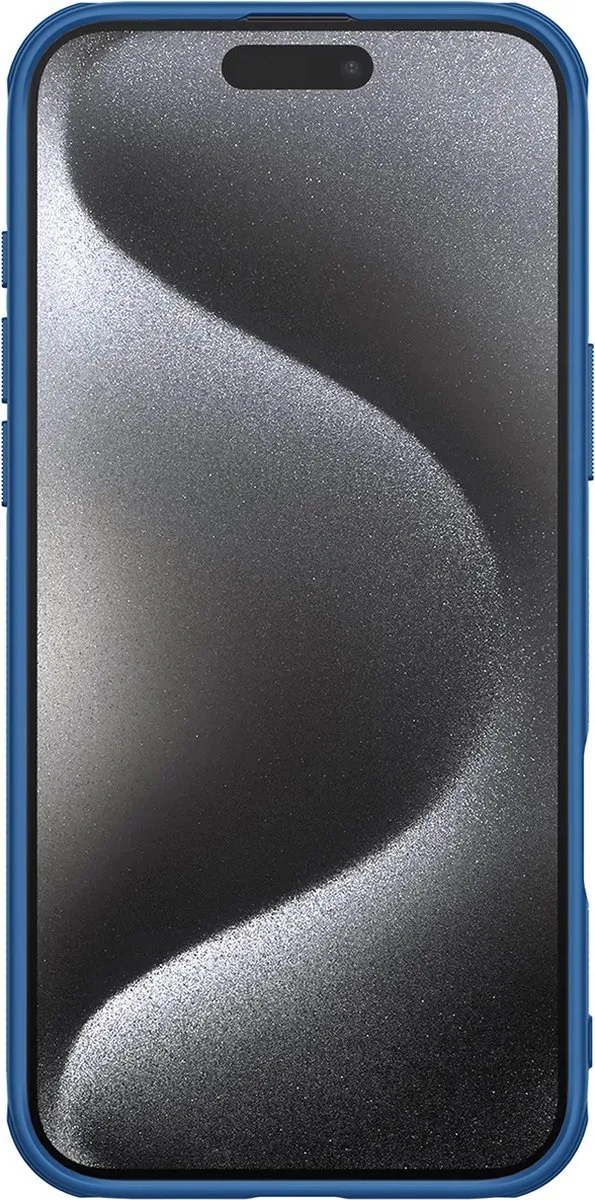Nillkin Super Frosted Shield Pro iPhone 16 Pro Hoesje - Blauw - afbeelding 3 van 6
