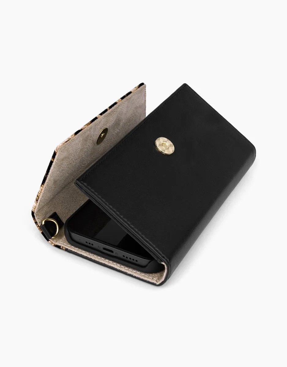 iDeal of Sweden Cassette Clutch iPhone 13 Mini IDCCAW21-I2154-330 - Midnight Leopard - afbeelding 6 van 6