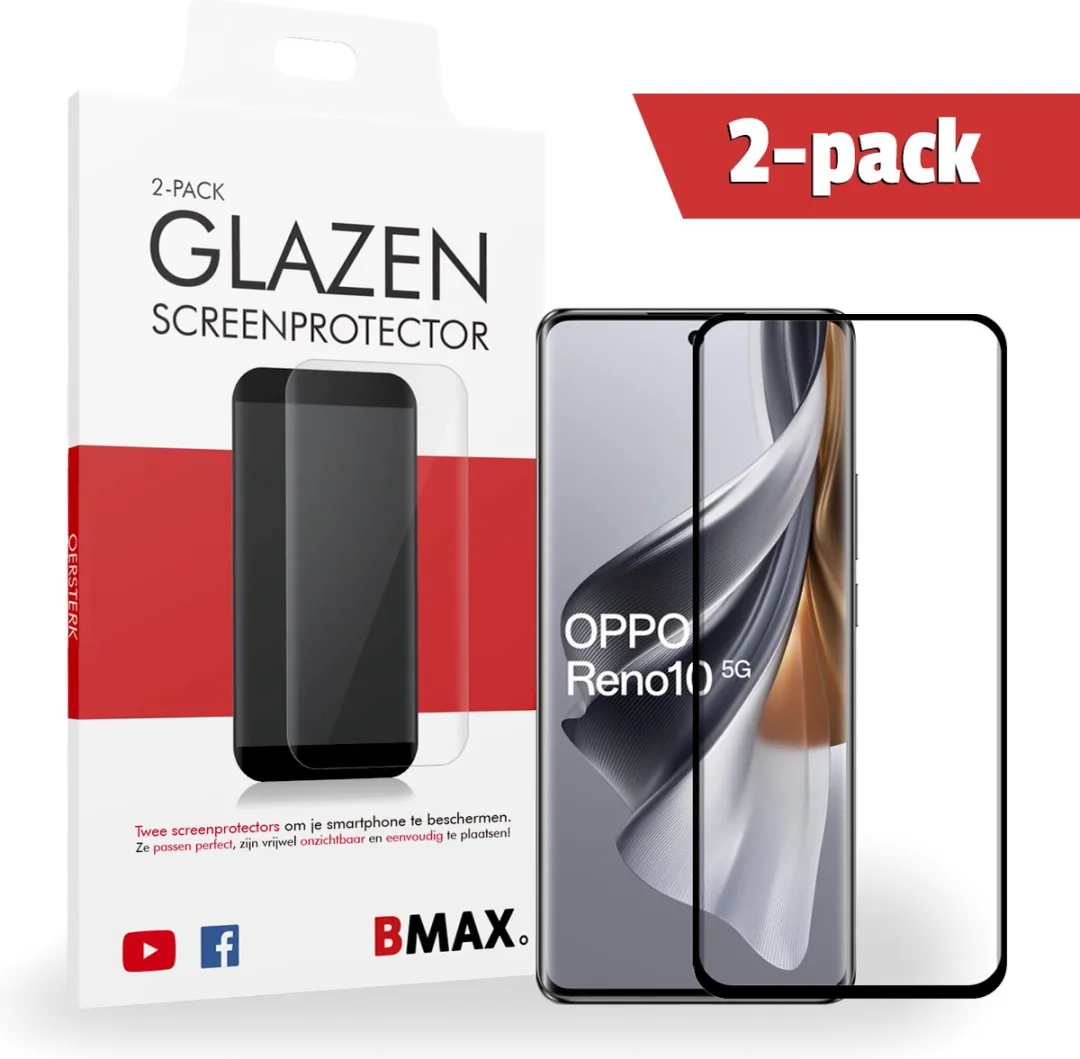 BMAX Gehard Glas Screenprotector Oppo Reno 10