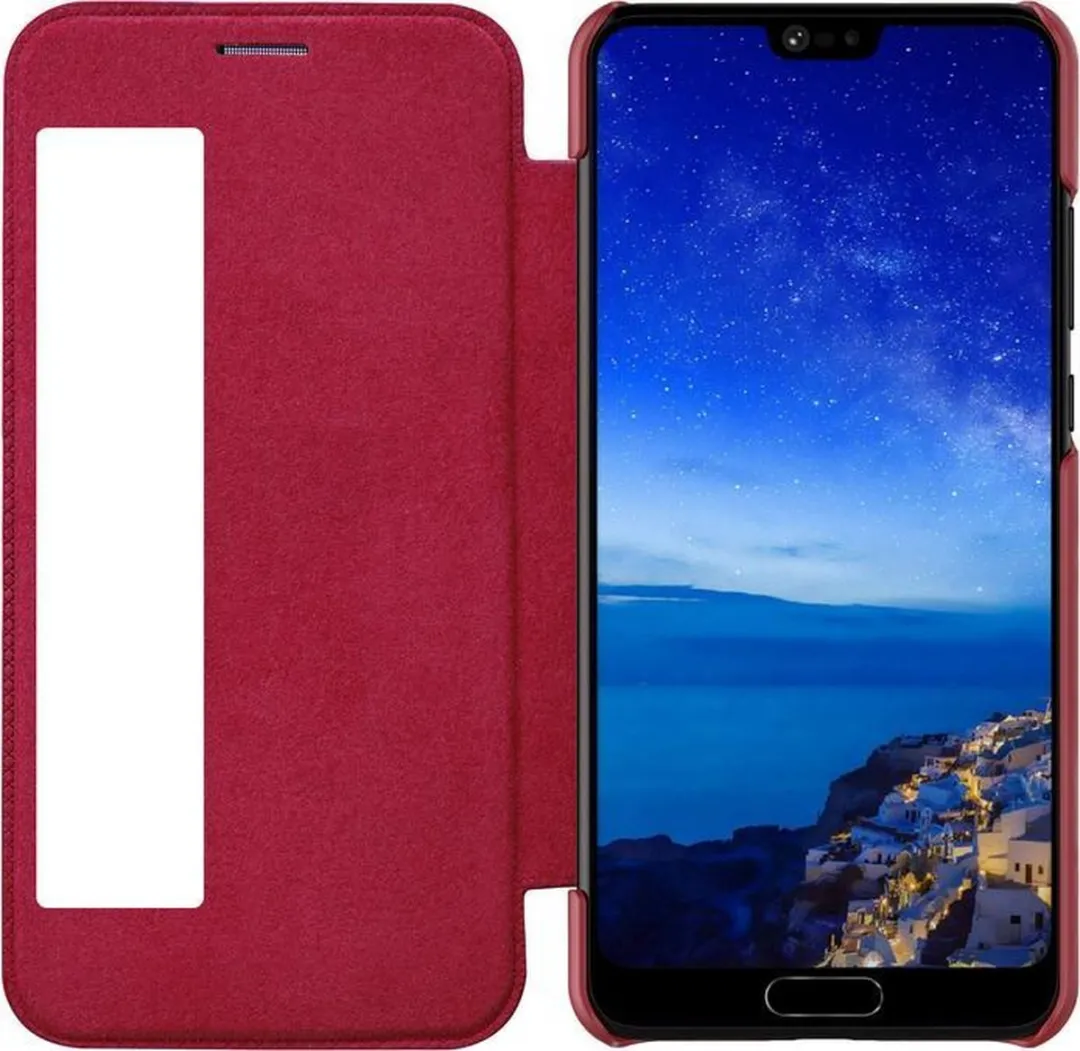 Nillkin Qin View Hoesje Book Case Huawei P20 - Rood