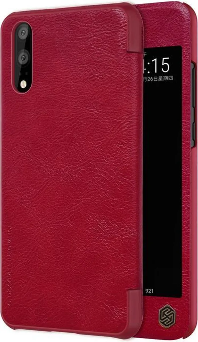 Nillkin Qin View Hoesje Book Case Huawei P20 - Rood
