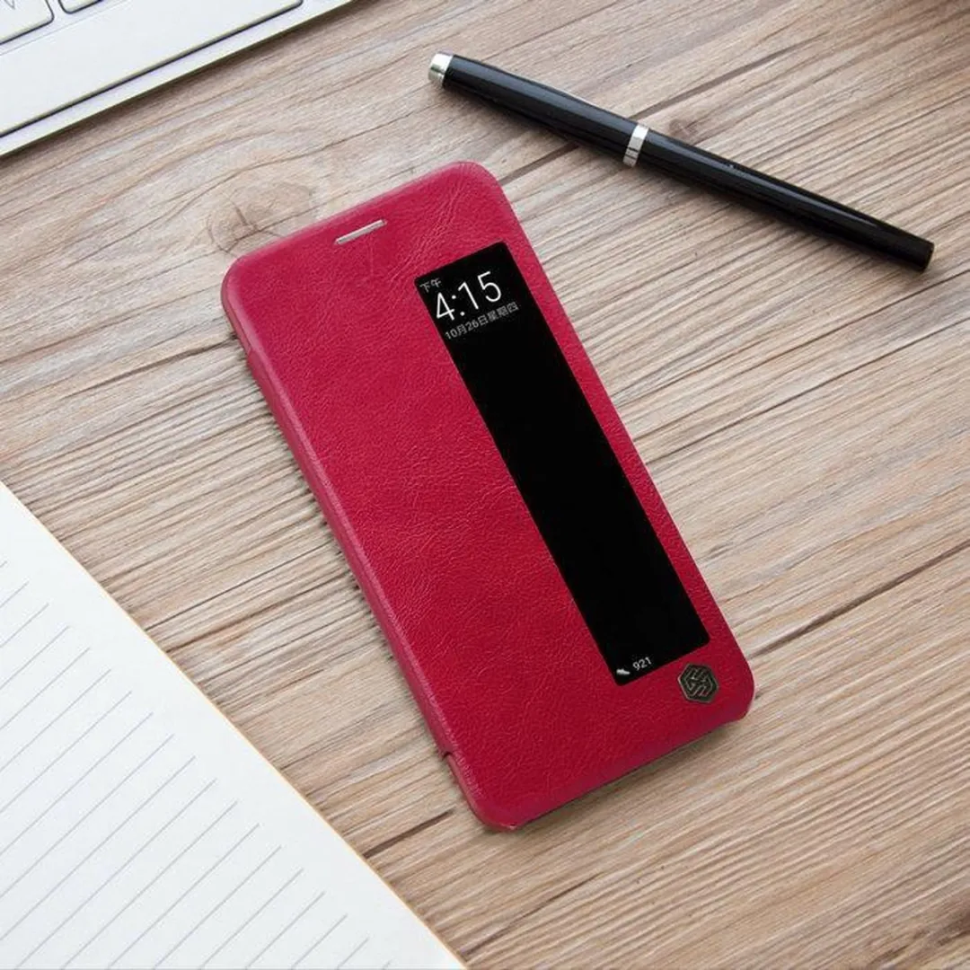 Nillkin Qin View Hoesje Book Case Huawei P20 - Rood - afbeelding 6 van 6