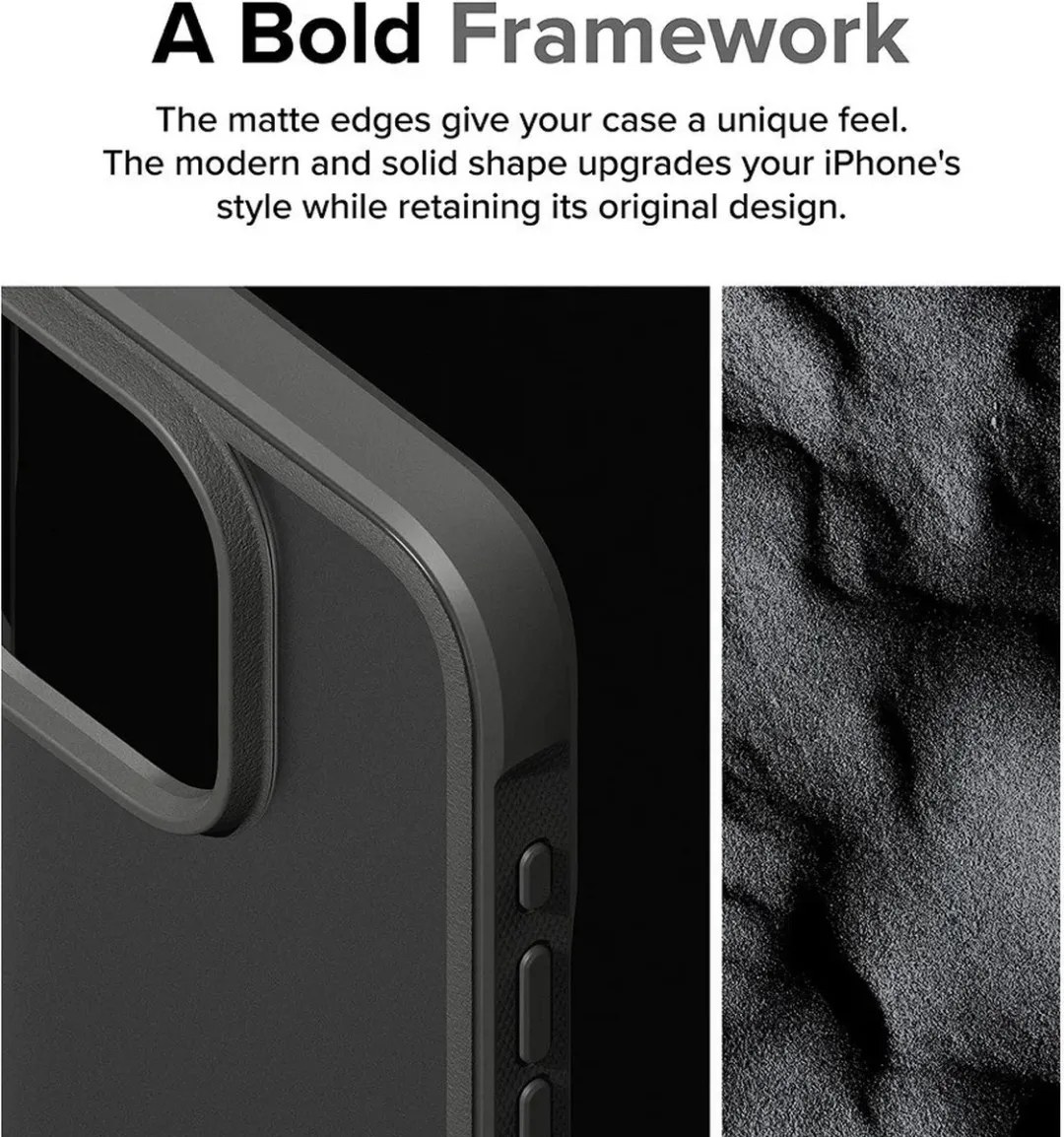 Ringke Fusion Bold Hoesje iPhone 15 Pro - Matte Grijs