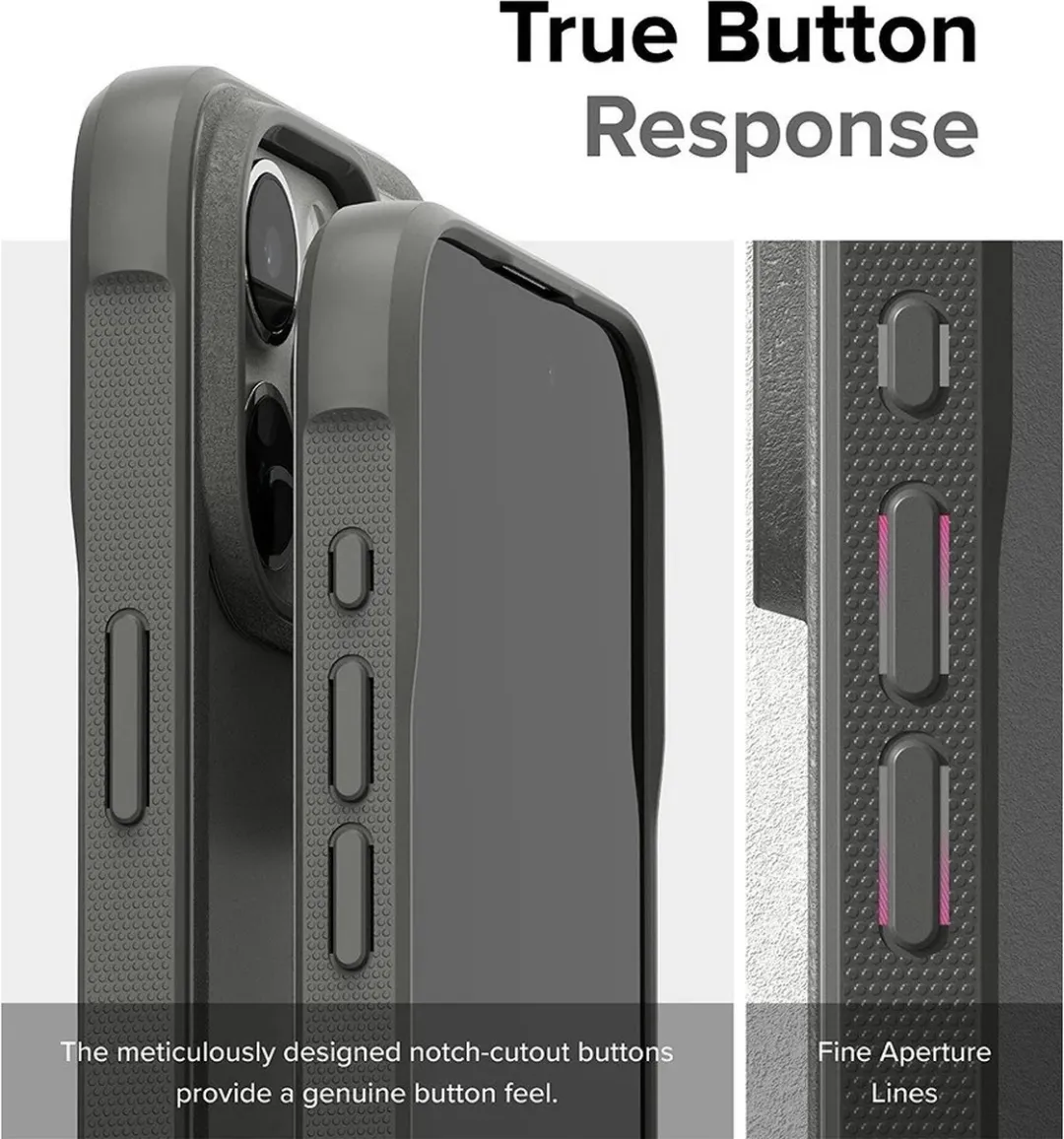 Ringke Fusion Bold Hoesje iPhone 15 Pro - Matte Grijs