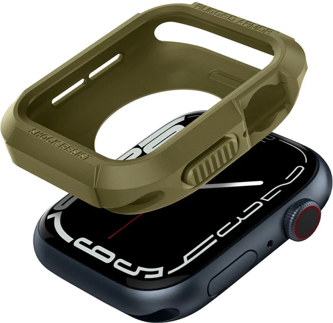 Spigen Rugged Armor Hoesje Apple Watch 4 44mm - Groen