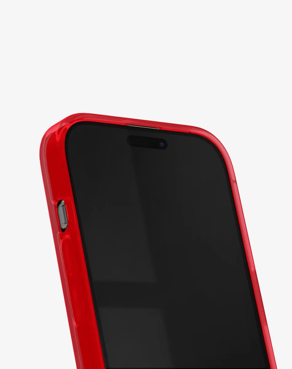 iDeal of Sweden Clear Case Mid MagSafe iPhone 15 Pro Max - Radiant Red