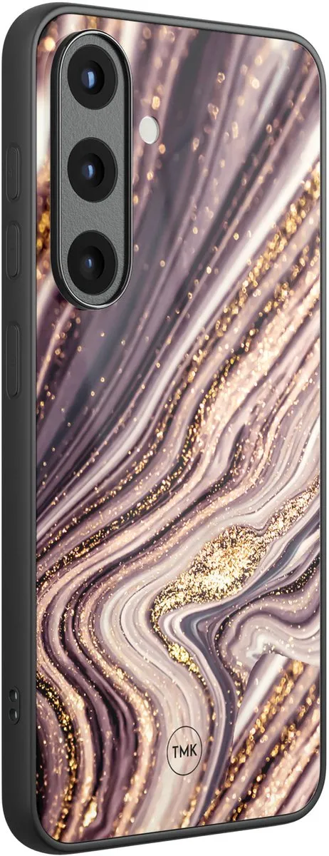 Casevibes Samsung Galaxy S25 Hoesje - Roze Marmer - TPU