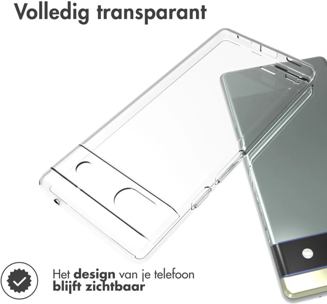 Accezz Hoesje Google Pixel 6a - Transparant