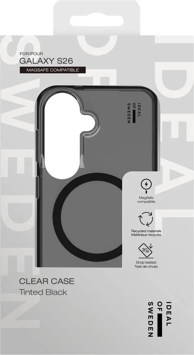 iDeal of Sweden Clear Case S26 MagSafe - Zwart