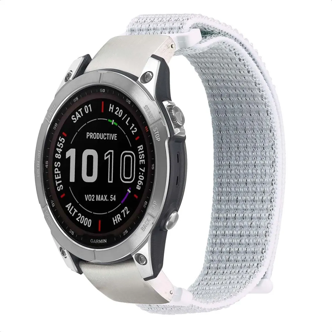 Imoshion Nylon Bandje 22mm - Garmin Smartwatch - Wit