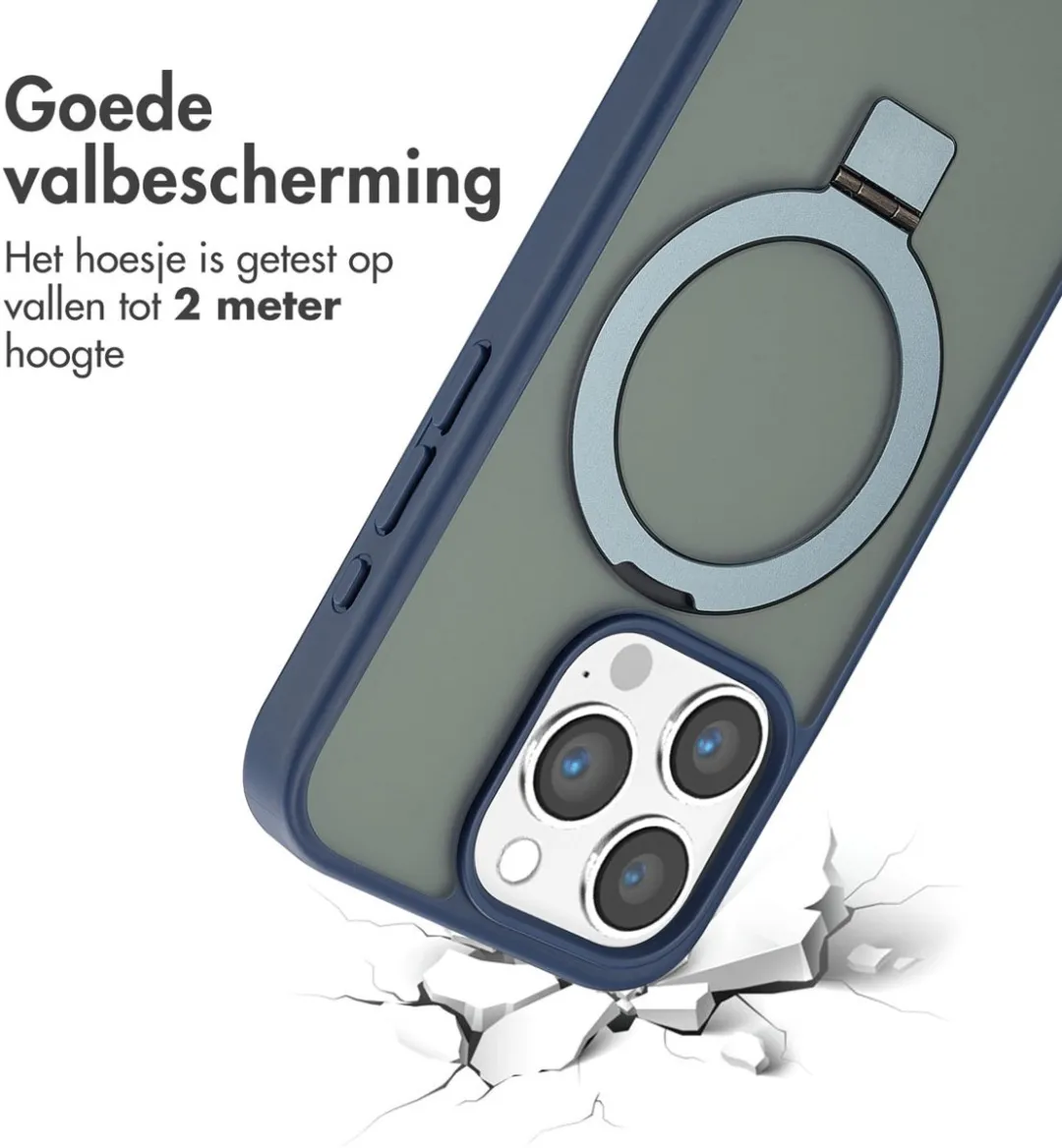 Accezz iPhone 15 Pro Hoesje - Blauw - MagSafe