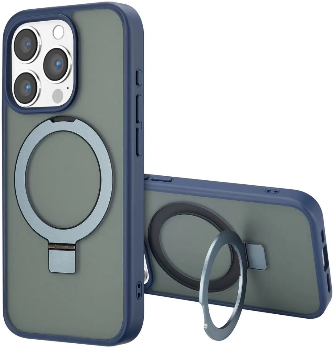 Accezz iPhone 15 Pro Hoesje - Blauw - MagSafe