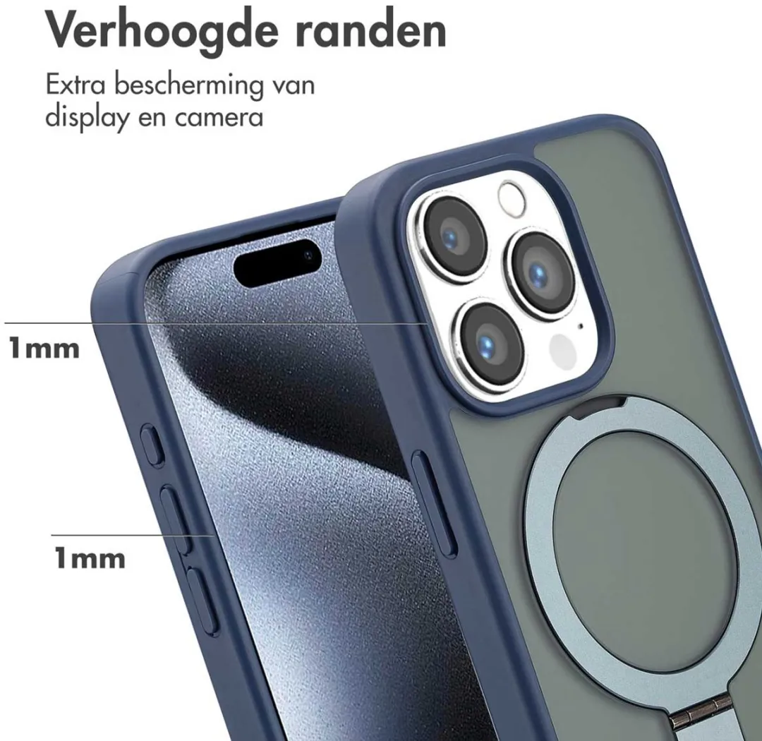 Accezz iPhone 15 Pro Hoesje - Blauw - MagSafe